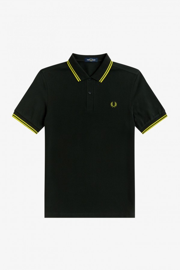 Afbeelding van M3600 Twin Tipped Polo P25 Britgreen Citron Heren  Fred Perry