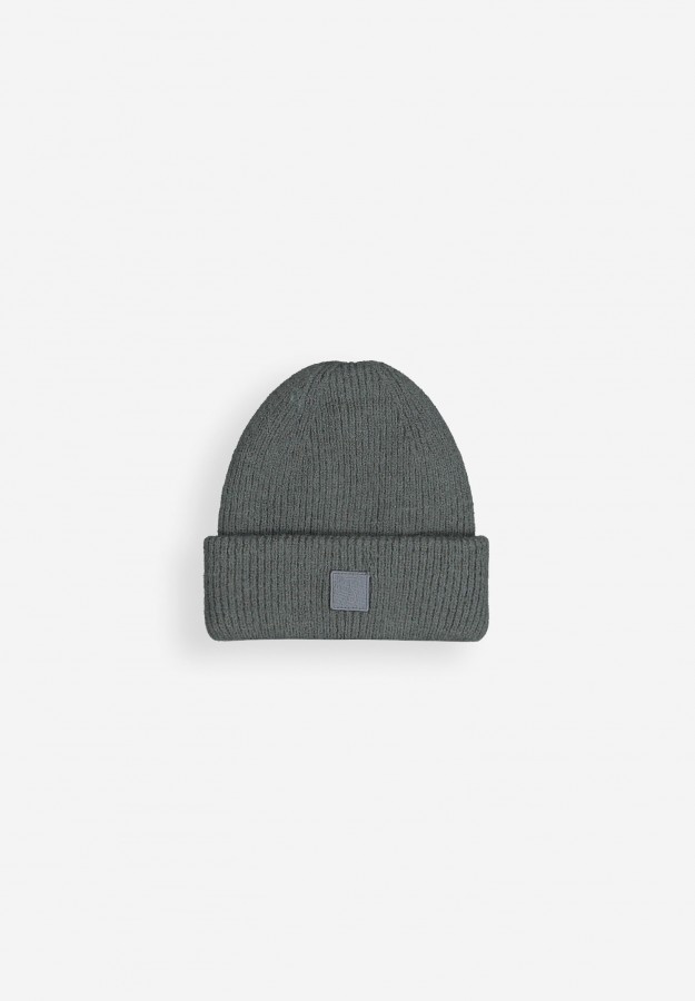 Afbeelding van Army Wool Hook Beanie M2429000 - 994 Grey Black - Butcher of Blue