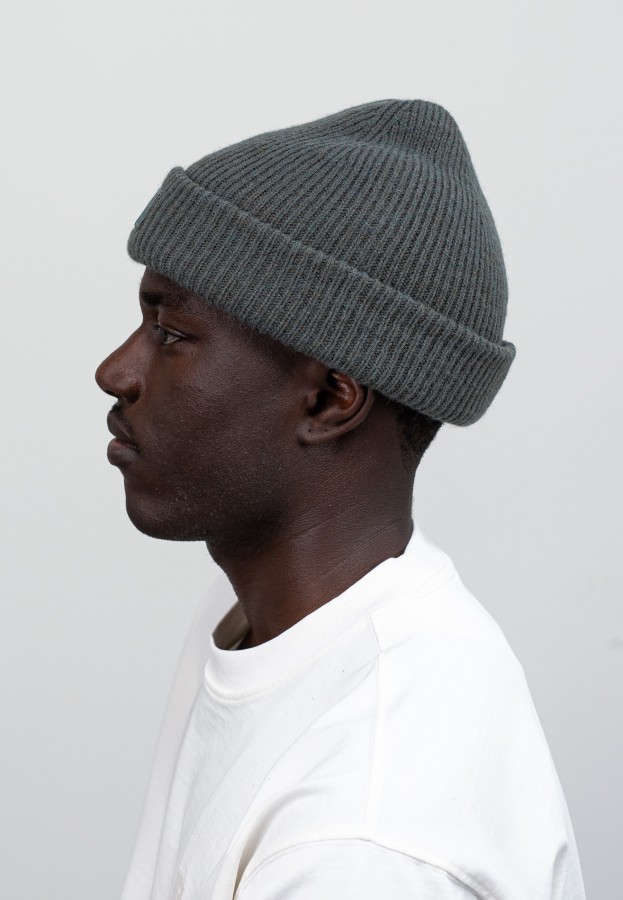 Afbeelding van Army Wool Hook Beanie M2429000 - 994 Grey Black - Butcher of Blue