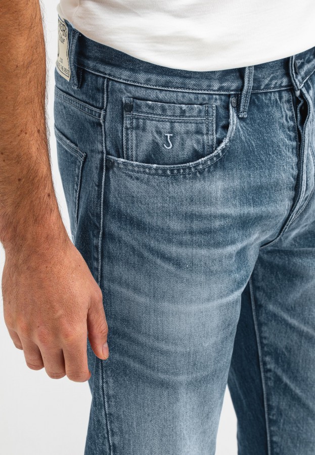 Afbeelding van Stockton Redding M2511013 Medium Aged 812 - Denim Regular Straight Fit - Butcher of Blue