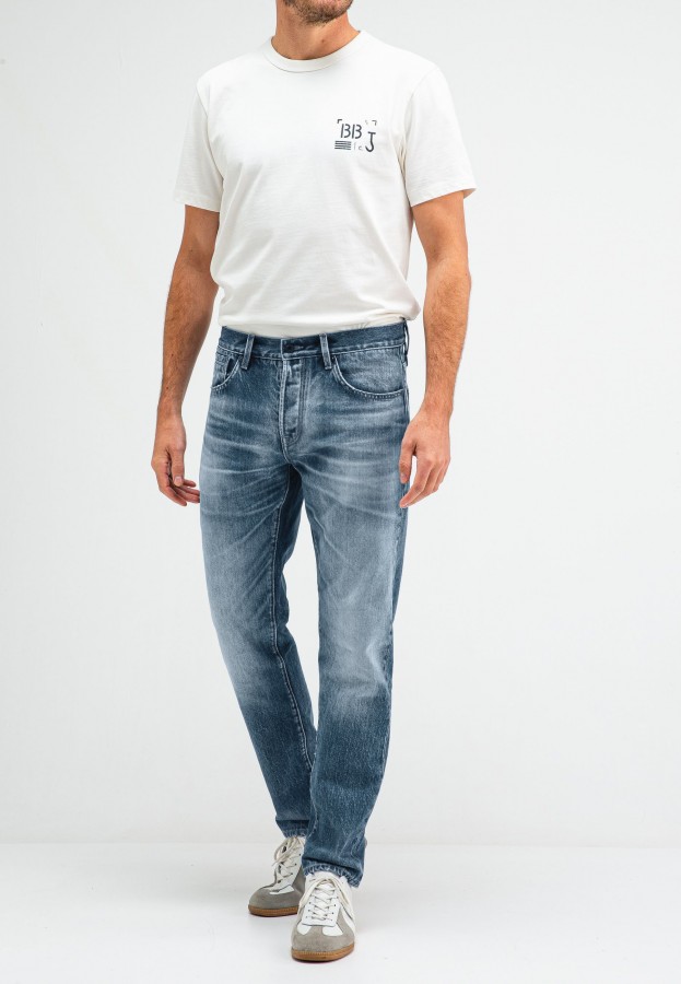 Afbeelding van Stockton Redding M2511013 Medium Aged 812 - Denim Regular Straight Fit - Butcher of Blue