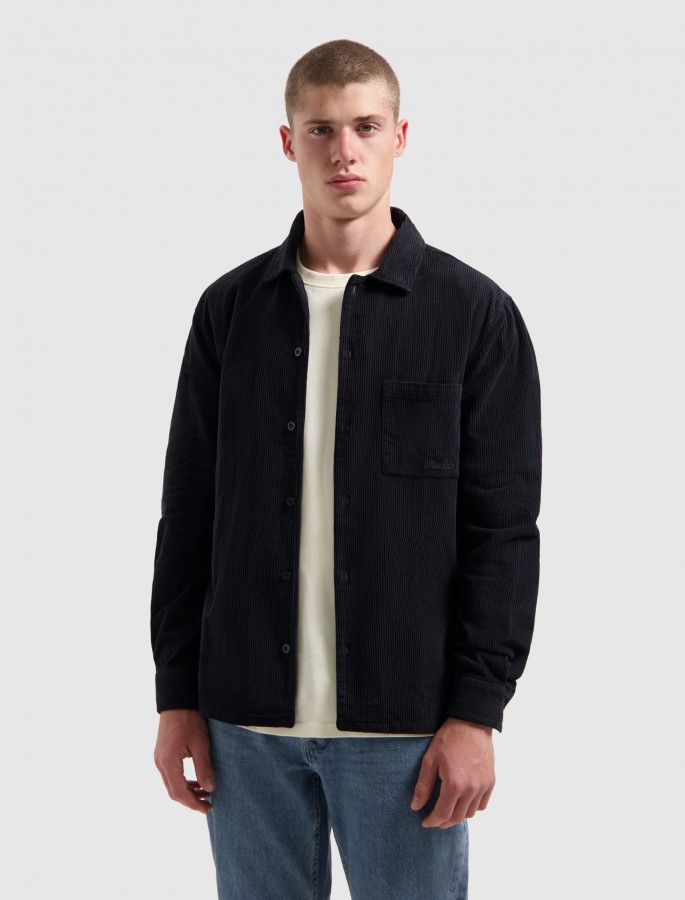 Afbeelding van 25030207 57 Heren Blauw Overshirt van Corduroy - Regular Fit - PURE PATH