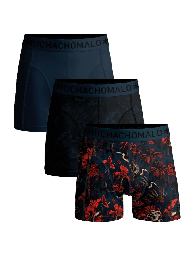 Afbeelding van Men 3-Pack Boxer Shorts - PalmBirds / 2555 - Muchachomalo