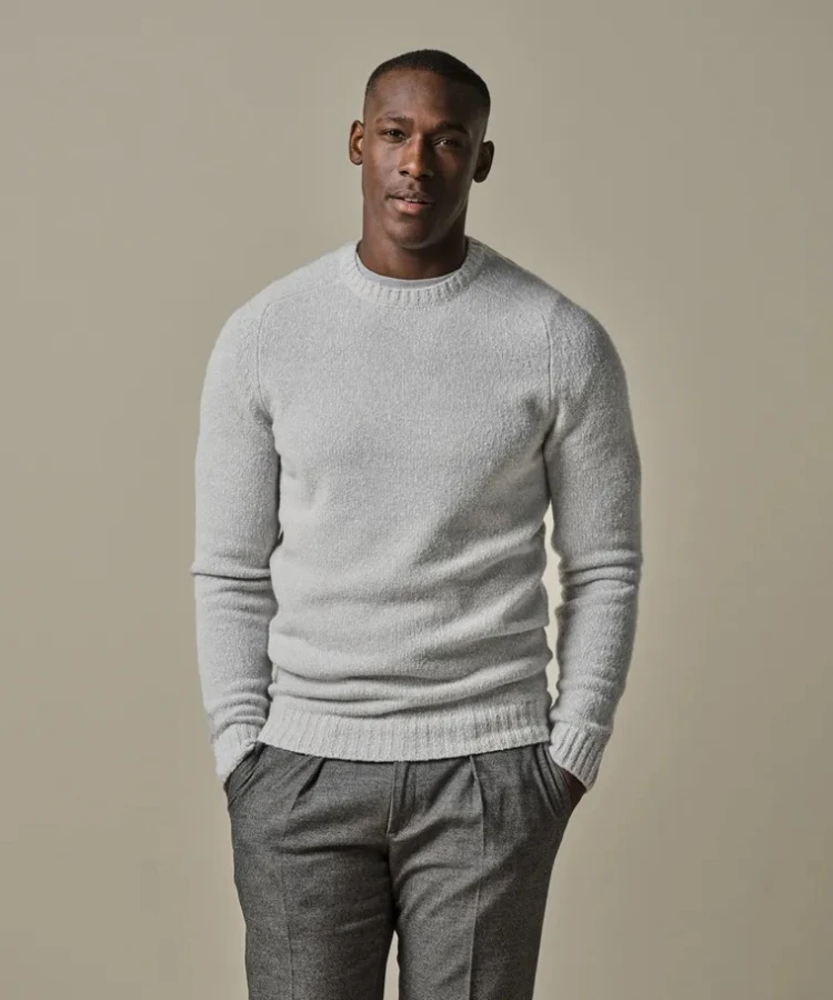 Afbeelding van PPWJ30037C C1- Grijze Heren Trui - PROFUOMO