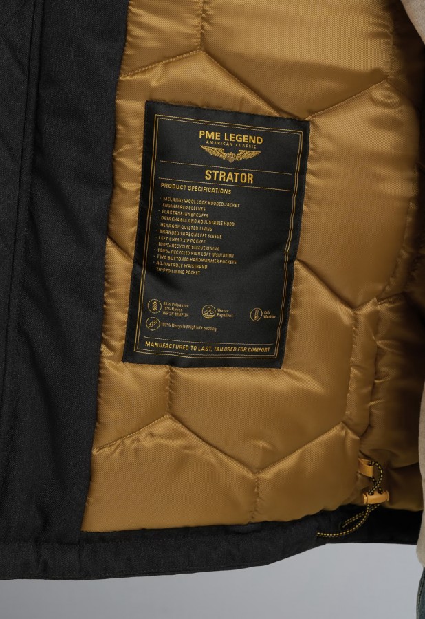 Afbeelding van PJA2508106 5438 - STRATOR Melange - Heren Jack Semi Lang - PME LEGEND