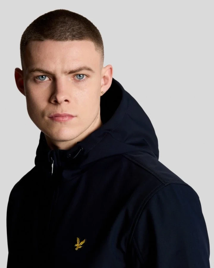 Afbeelding van JK2110V Fleece Back Softshell Jacket - Dark Navy - Lyle & Scott