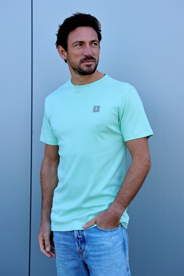 Afbeelding van LOFI 2201020216 764 Birds Egg Green - T-Shirt Fancy - KULTIVATE