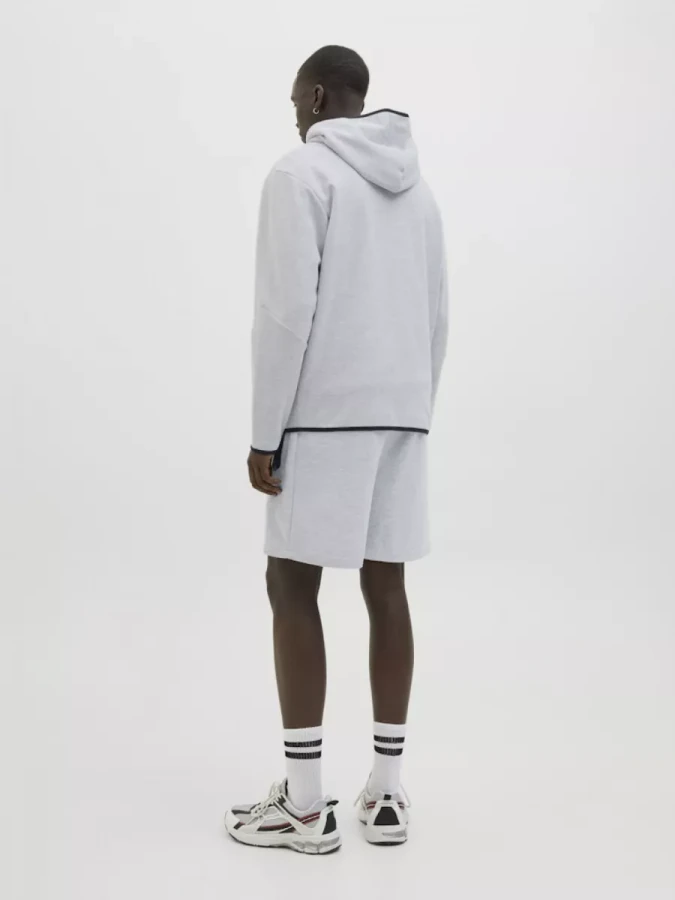 Afbeelding van 12273304 Gordon Light Grey Heren - Fusion Tricot Short - Jack & Jones