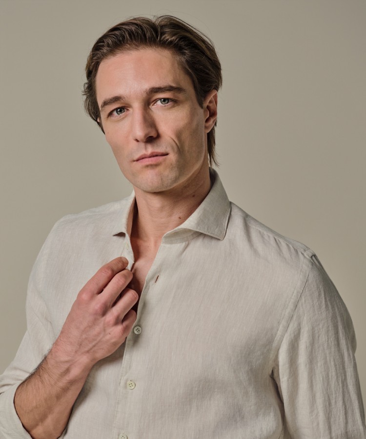 Afbeelding van PPXH10017K F1 - Linnen Overhemd - PROFUOMO