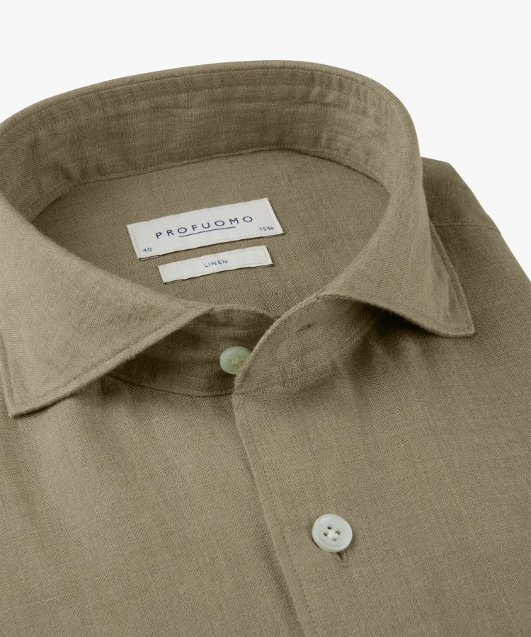 Afbeelding van PPXH10017P Z2 - Linnen Overhemd  - PROFUOMO