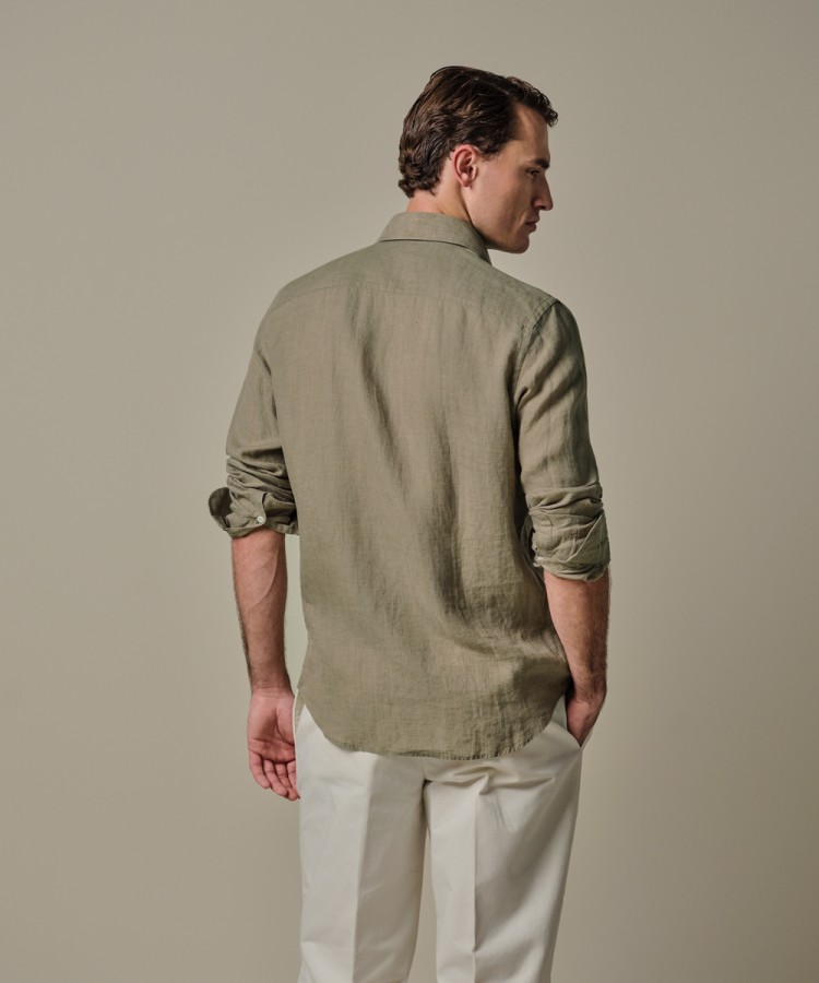 Afbeelding van PPXH10017P Z2 - Linnen Overhemd  - PROFUOMO