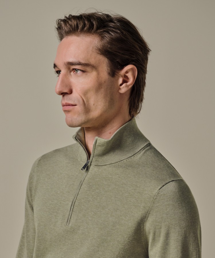 Afbeelding van PPXJ10008D - PULLOVER - HALF ZIP - Trui - PROFUOMO