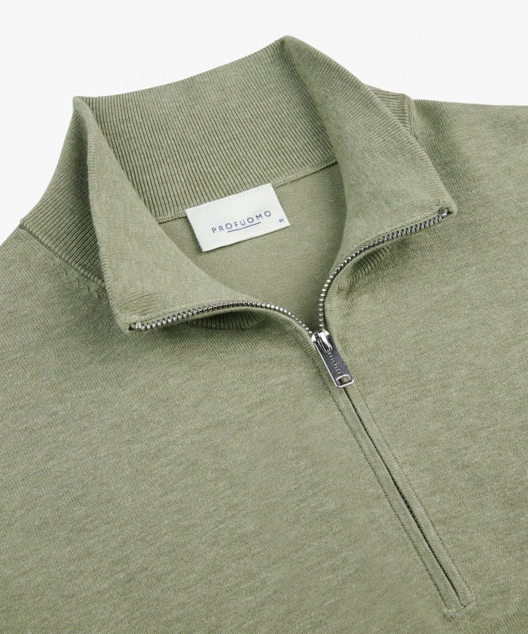 Afbeelding van PPXJ10008D - PULLOVER - HALF ZIP - Trui - PROFUOMO