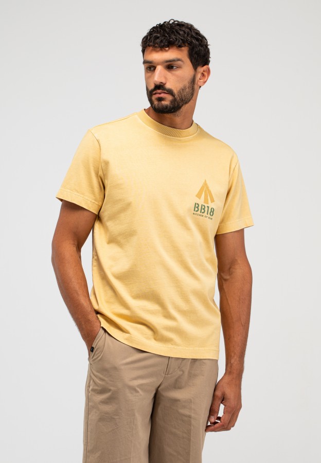 Afbeelding van M2613048 Austin Yellow - Army Carlow - Loose Tee - Butcher of Blue