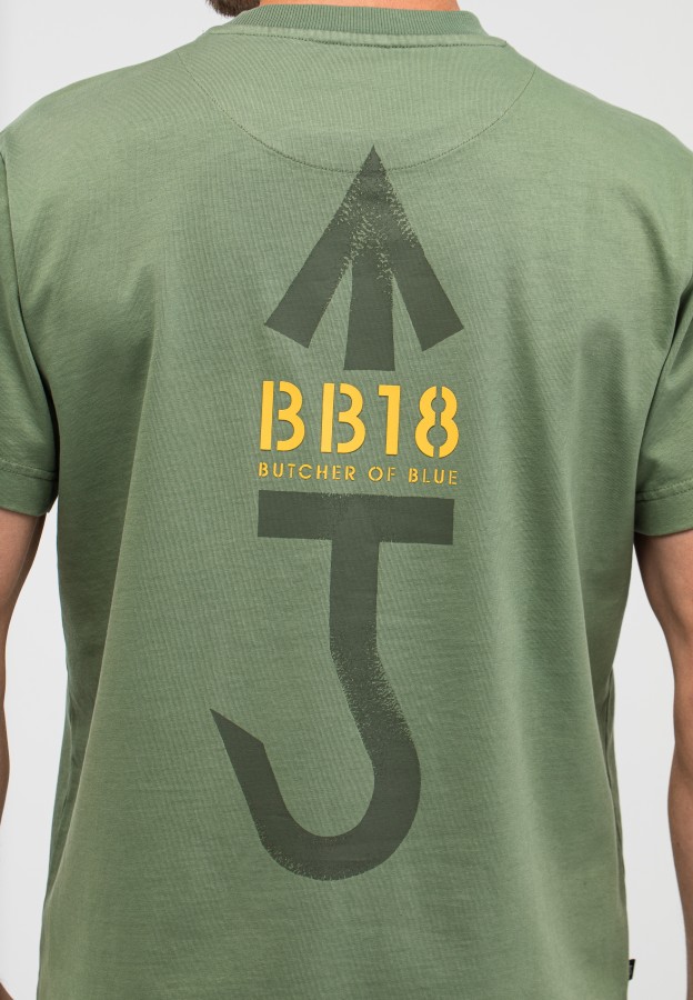 Afbeelding van M2613048 Jade Green- Army Carlow - Loose Tee - Butcher of Blue
