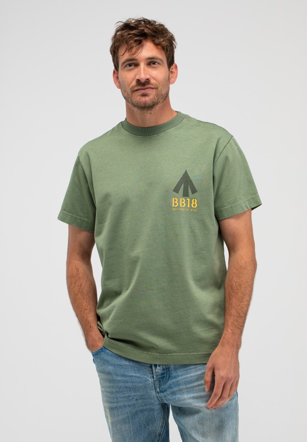 Afbeelding van M2613048 Jade Green- Army Carlow - Loose Tee - Butcher of Blue