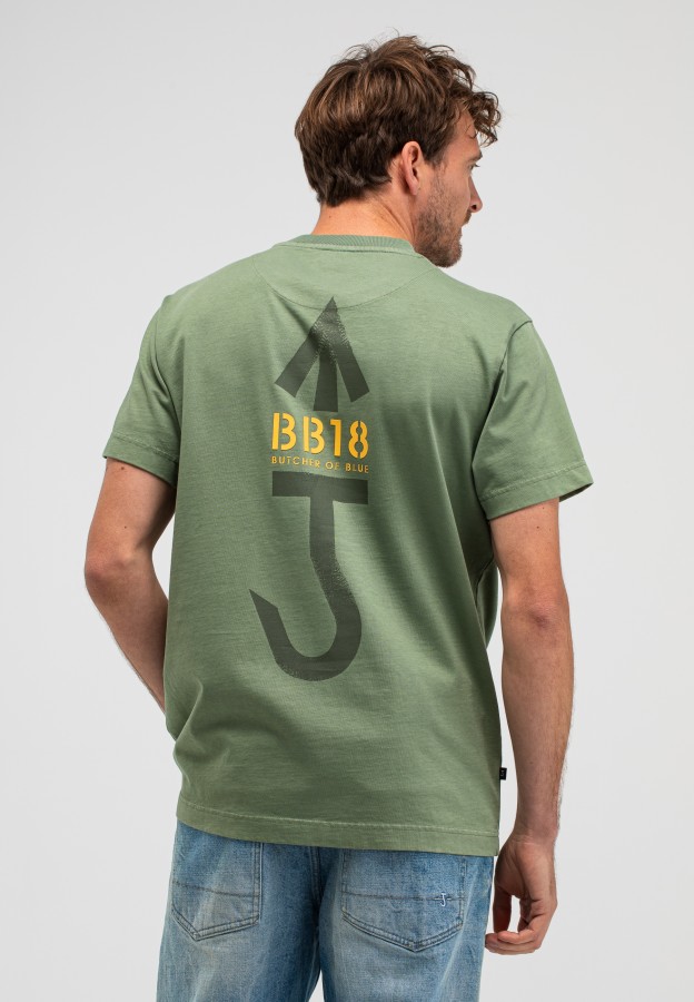 Afbeelding van M2613048 Jade Green- Army Carlow - Loose Tee - Butcher of Blue