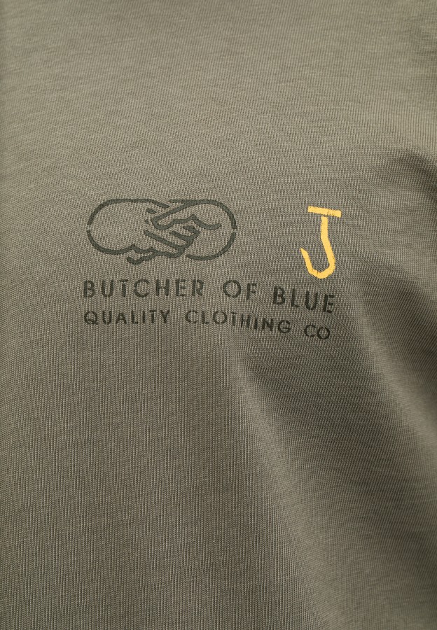 Afbeelding van M2613050  Granite Green - Army Elphin - Loose Tee  - Butcher of Blue