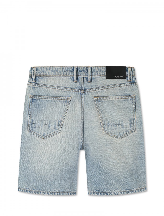 Afbeelding van W1640 - 88 Denim Blue Green - The Owen - Regular Fit Short - Pure Path