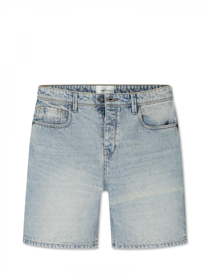 Afbeelding van W1640 - 88 Denim Blue Green - The Owen - Regular Fit Short - Pure Path