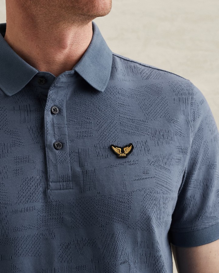 Afbeelding van PPSS2603883 - 7013 -  Polo  - Jacquard Jersey - PME LEGEND