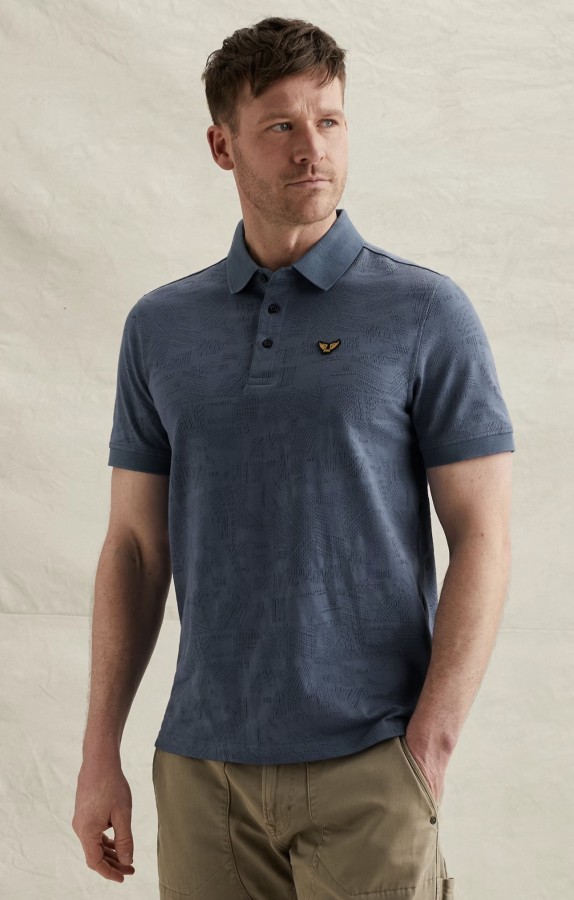 Afbeelding van PPSS2603883 - 7013 -  Polo  - Jacquard Jersey - PME LEGEND