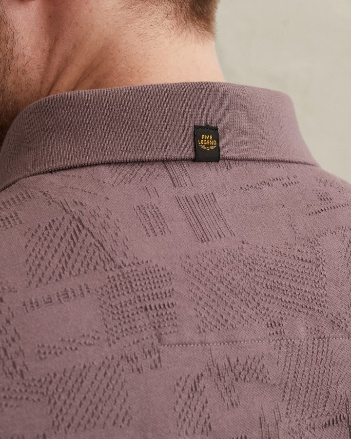 Afbeelding van PPSS2603883 - 4323 - Heren  - Polo - Jacquard Jersey - PME LEGEND.