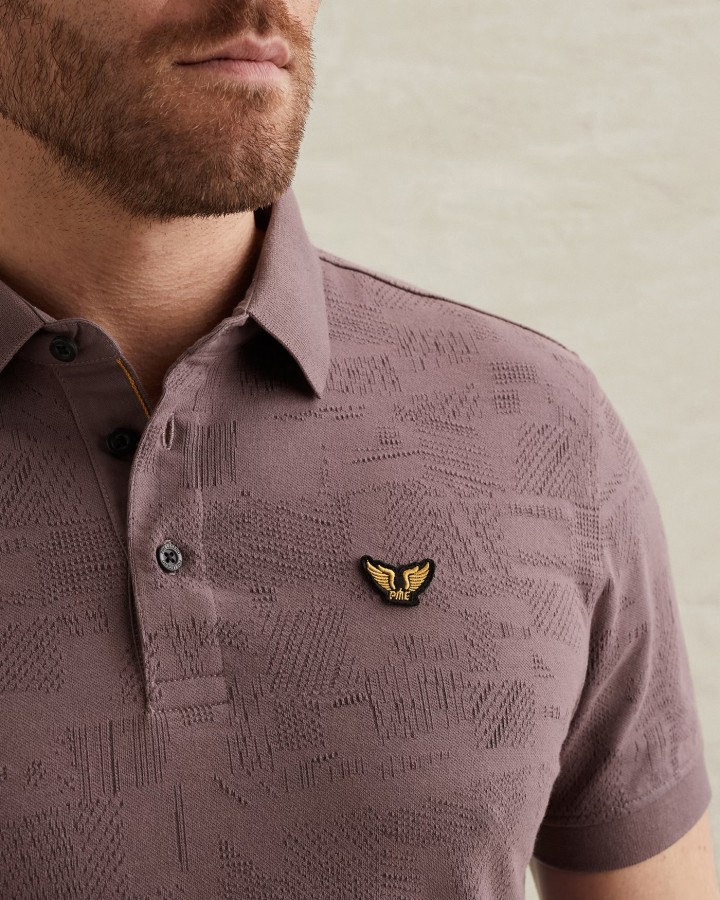 Afbeelding van PPSS2603883 - 4323 - Heren  - Polo - Jacquard Jersey - PME LEGEND.