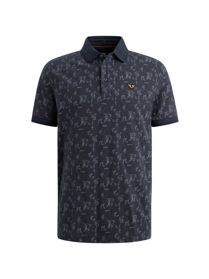 Afbeelding van PPSS2602852 - 5116 - Heren - Polo - Short sleeve - fine pique all over print - PME LEGEND