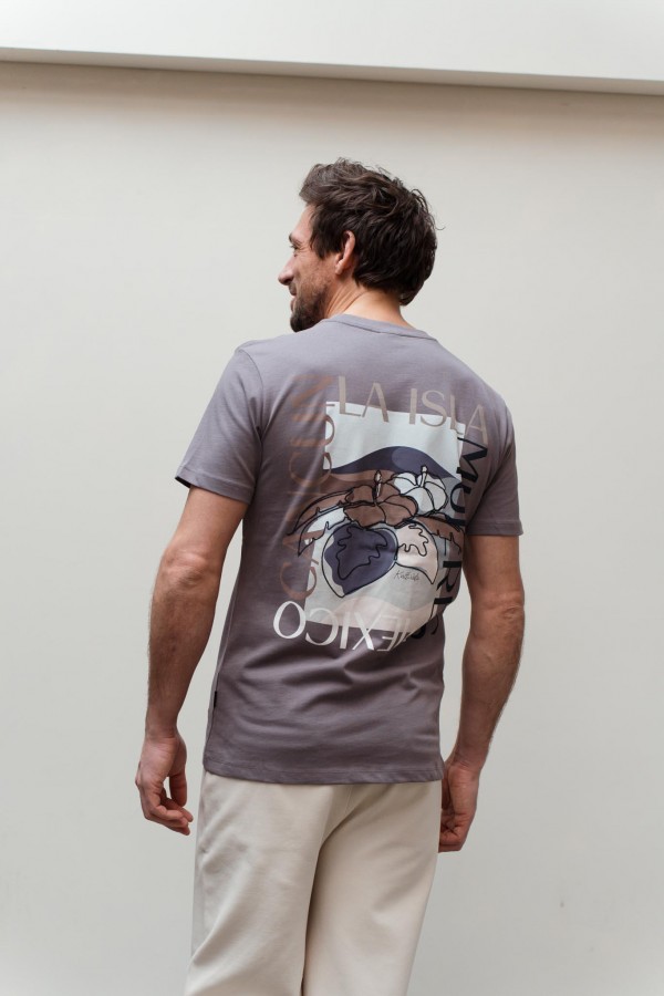 Afbeelding van 2601010203 - TS CANCUN - 189 - Shark - T-Shirt - Heren - Kultivate