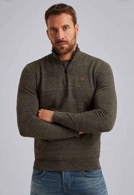 Afbeelding van PKW2510301 6389 Heren Trui - Half Zip Mouline - PME LEGEND