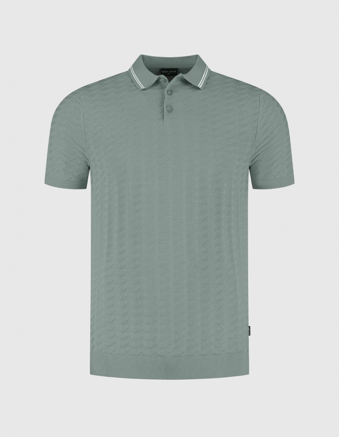 Afbeelding van MICHAEL 60018 SILVER GREEN Heren  Polo Trui - Saint Steve