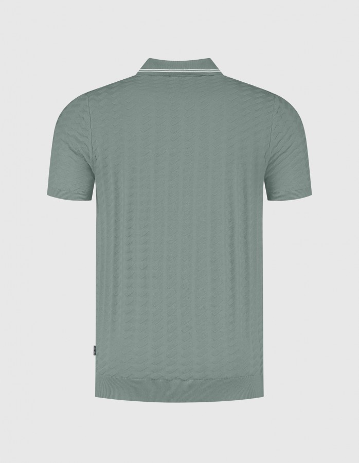 Afbeelding van MICHAEL 60018 SILVER GREEN Heren  Polo Trui - Saint Steve