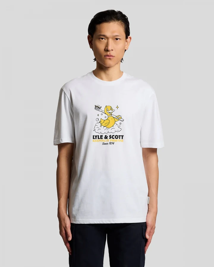 Afbeelding van TS2423V - Rubber Duck - White 626 - T-Shirt - Lyle & Scott