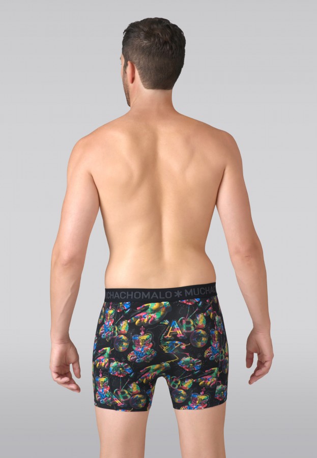 Afbeelding van ArtyFarty1010-01 - Black Print - Boxers - Muchachomalo