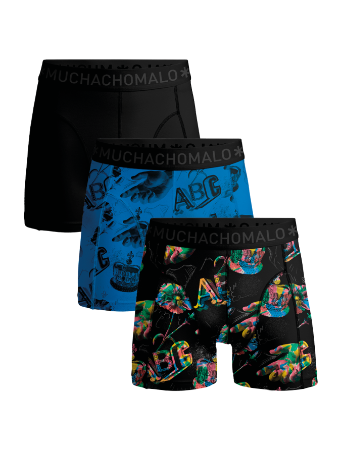 Afbeelding van ArtyFarty1010-01 - Black Print - Boxers - Muchachomalo