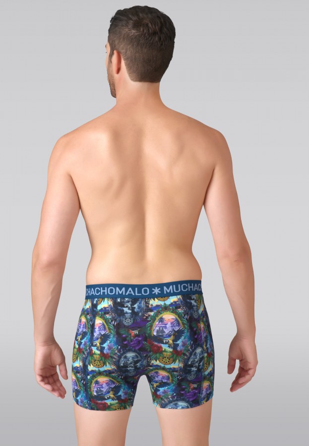 Afbeelding van PirateParrot1010-01 - Blue Print - Boxers - Muchachomalo