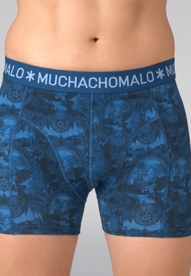 Afbeelding van PirateParrot1010-01 - Blue Print - Boxers - Muchachomalo