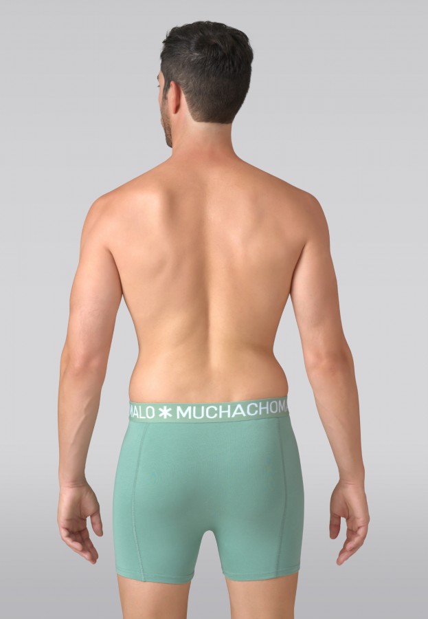 Afbeelding van 5-Pack - Solid1010 - Blue Green Print - Boxers - Muchachomalo