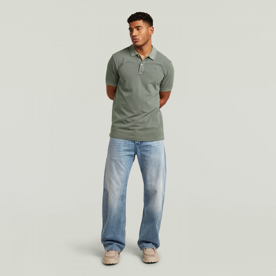 Afbeelding van D11595 D756 Dunda Slim C614 Orphus Green - Heren Polo - G-Star