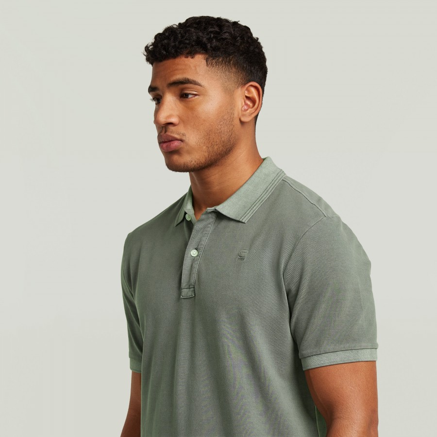 Afbeelding van D11595 D756 Dunda Slim C614 Orphus Green - Heren Polo - G-Star