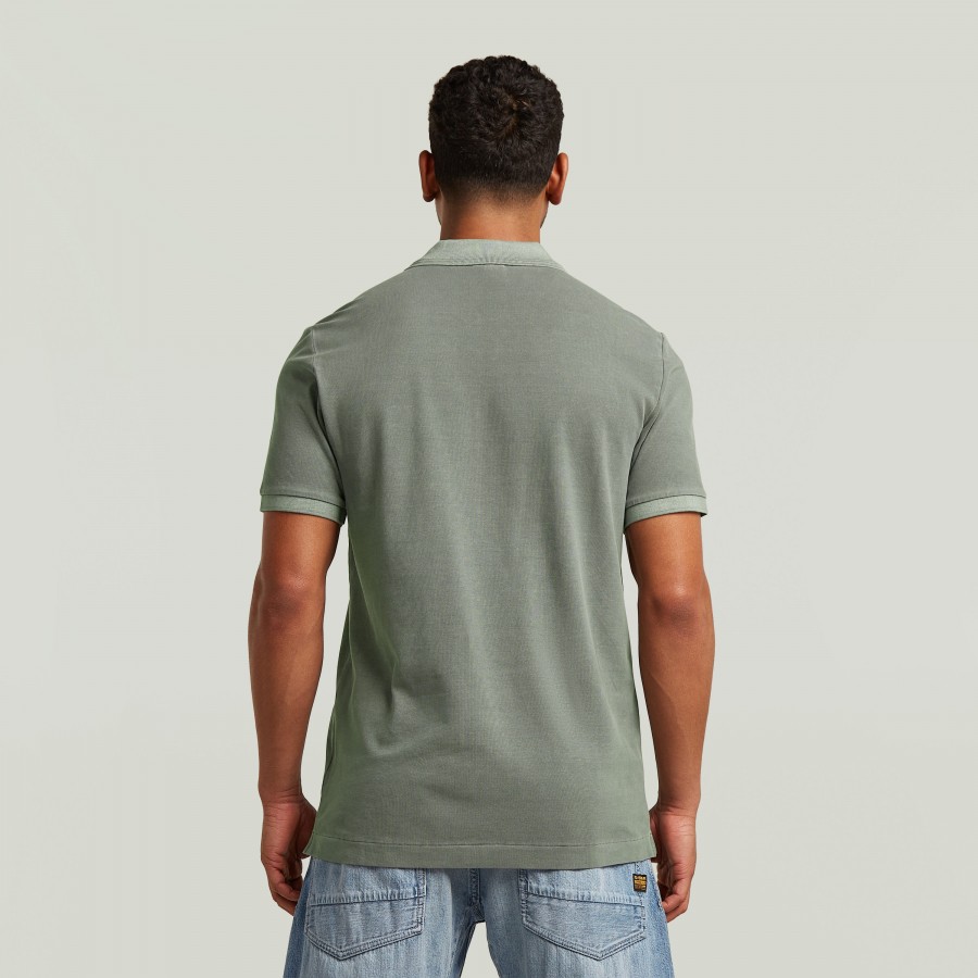 Afbeelding van D11595 D756 Dunda Slim C614 Orphus Green - Heren Polo - G-Star