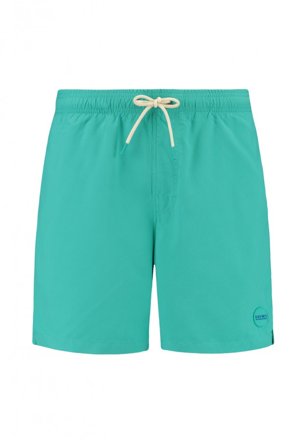 Afbeelding van 1525107100 - MIKE SOLID - 6036 - Blue Lagoon - Swim Short - Shiwi