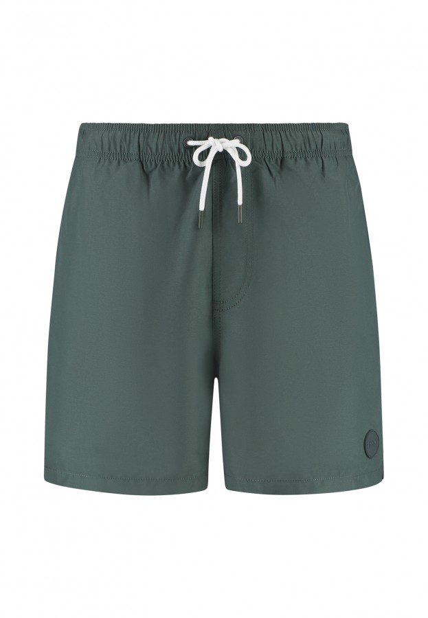 Afbeelding van 1525107100 - MIKE SOLID - 7036 - Green Smokey - Swim Short - Shiwi