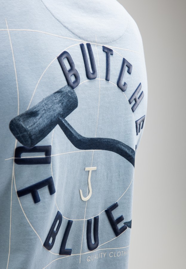 Afbeelding van Vintage Hook Loose Tee M261406 Shark Blue 856 - T-Shirt - Butcher of Blue