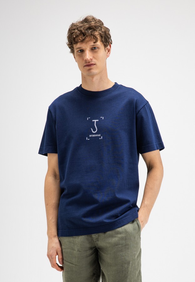 Afbeelding van Manifest Loose Tee M2614037 Maritime Blue 121 T-Shirt - Butcher of Blue