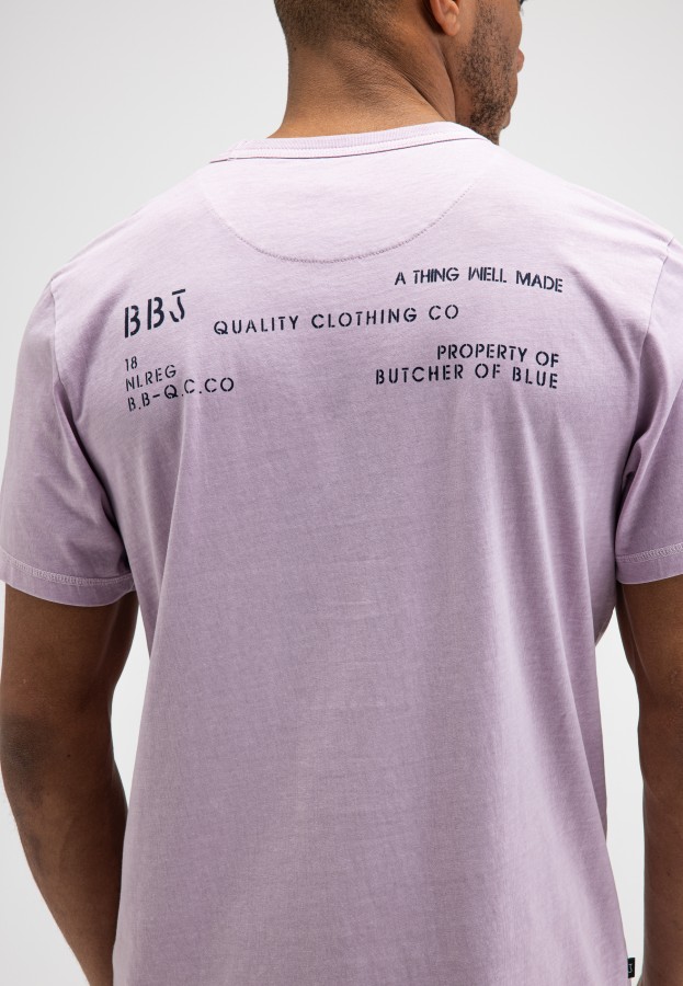 Afbeelding van M2614038 Violet Purple - Classic BB Hook Tee - Butcher of Blue