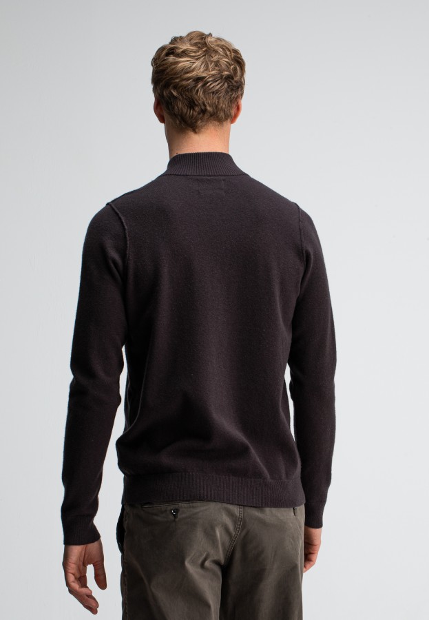 Afbeelding van M2626100 Topaz Brown - Clifden Halfzip - Butcher of Blue