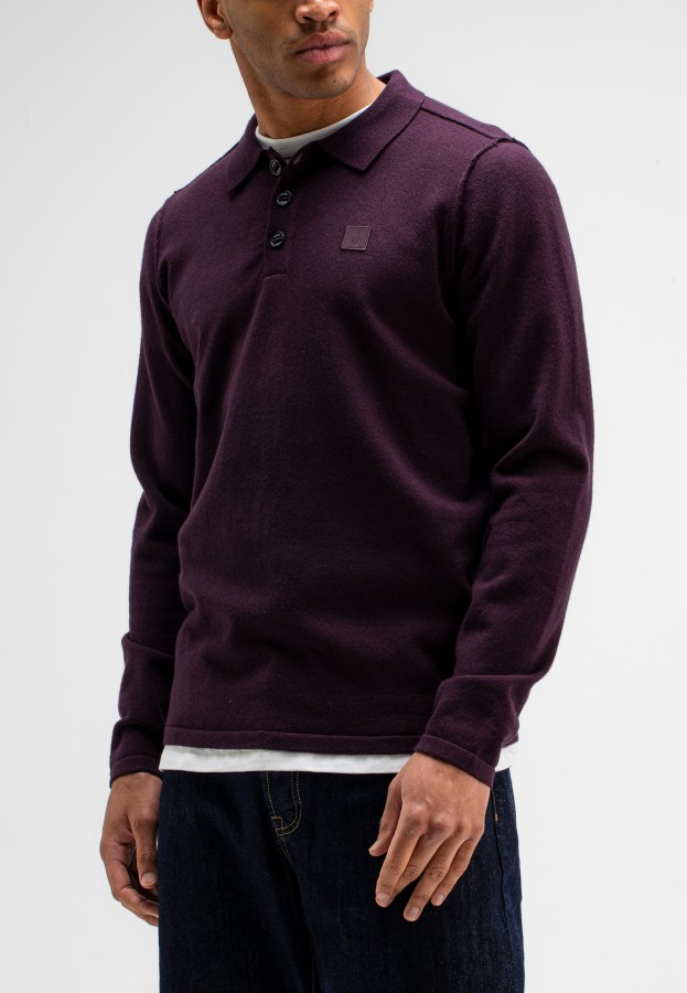 Afbeelding van M2626102 Pascha Purple - Clifden Polo - Butcher of Blue