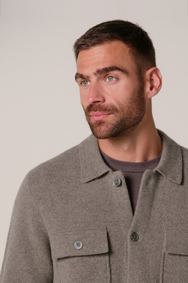 Afbeelding van PPXF30006D - Overshirt Full Botton - Paars - PROFUOMO